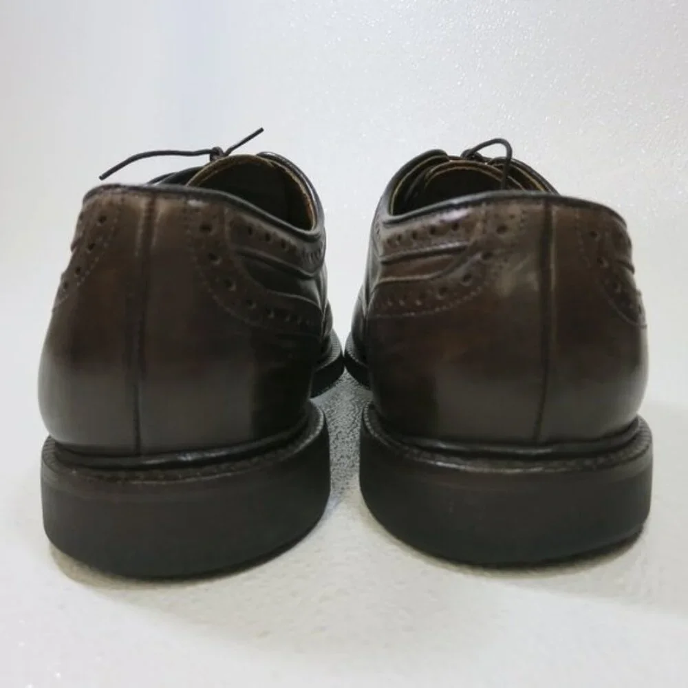 Allen Edmonds Hudson Wingtip Brogue Leather Oxfords Dress Footwear Men 10.5 EEE